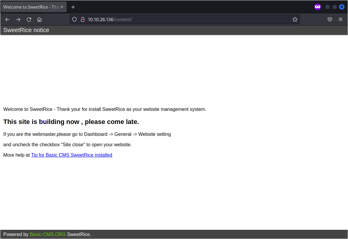 LazyAdmin - /content directory